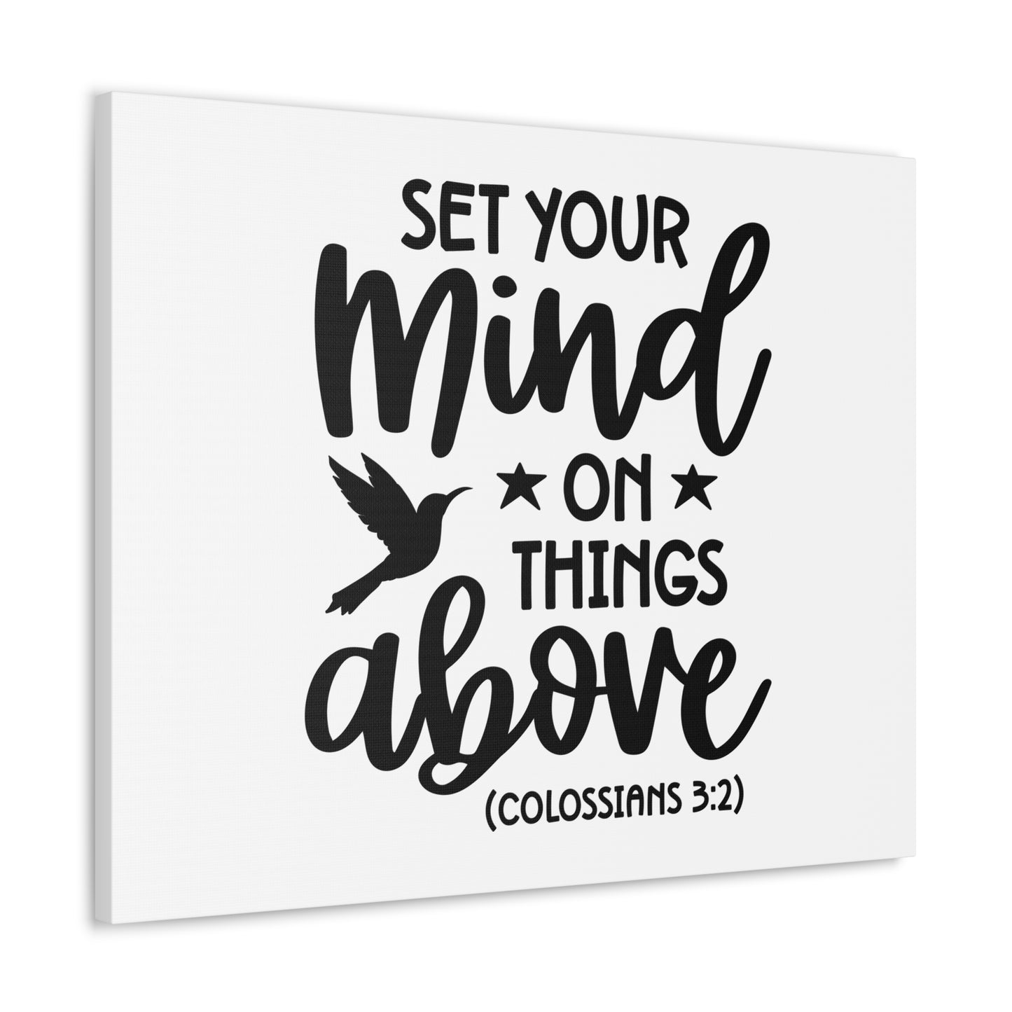 Things Above Colossians 3:2 Bird Bible Verse Canvas Christian Wall Art Ready to Hang
