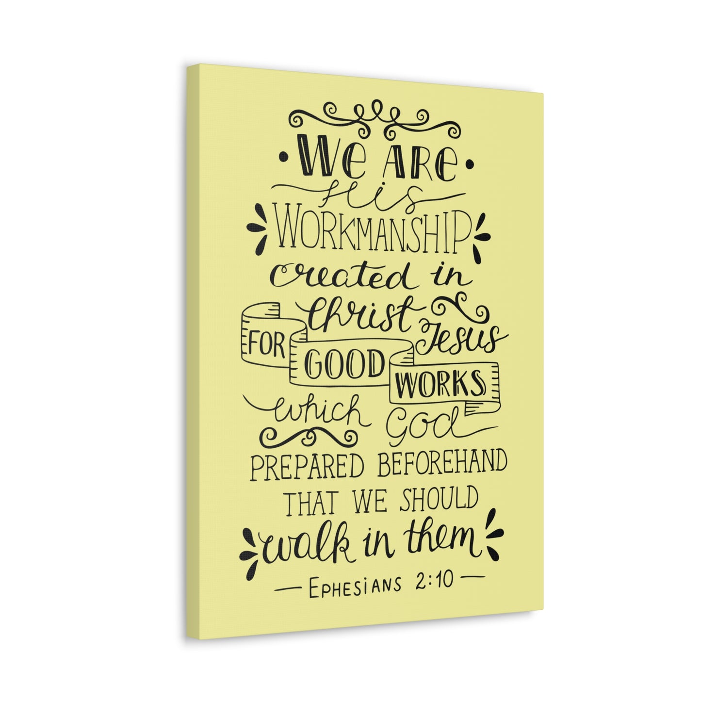 We Are Workmanship Ephesians 2:10 Christian Wall Art Bible Verse Print Ready To Hang