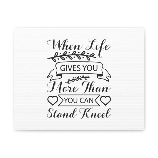 You Can Stand, Kneel Psalm 95:6 Christian Wall Art Bible Verse Print Ready to Hang