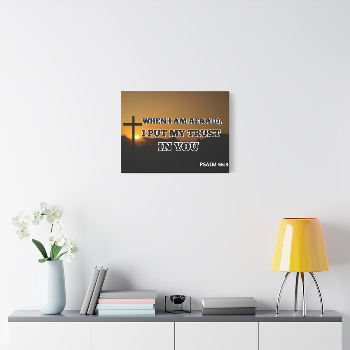 Scripture Walls My Trust In You Psalm 56:3 Bible Verse Canvas Christian Wall Art Ready to Hang