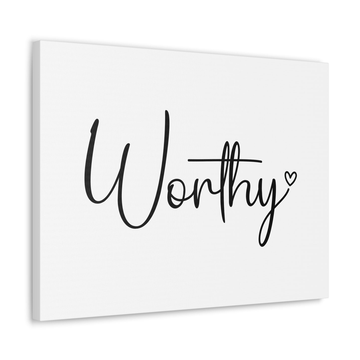 Worthy Revelation 5:12 Small Heart Christian Wall Art Bible Verse Print Ready to Hang