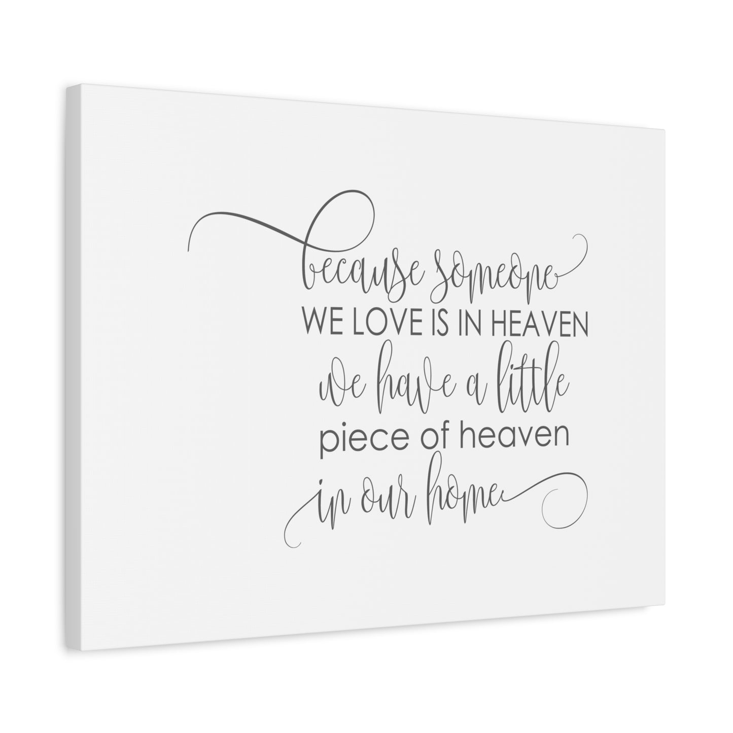 Scripture Canvas Love Is In Heaven PSALM 34:18 Christian Wall Art Bible Verse Print Ready to Hang