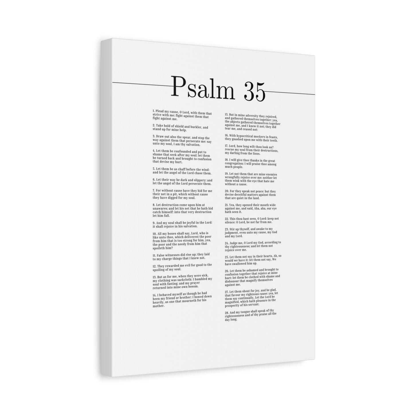 Scripture Canvas My Soul Shall Be Joyful Psalm 35 Christian Wall Art Bible Verse Print Ready to Hang