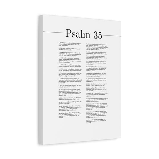 Scripture Canvas My Soul Shall Be Joyful Psalm 35 Christian Wall Art Bible Verse Print Ready to Hang
