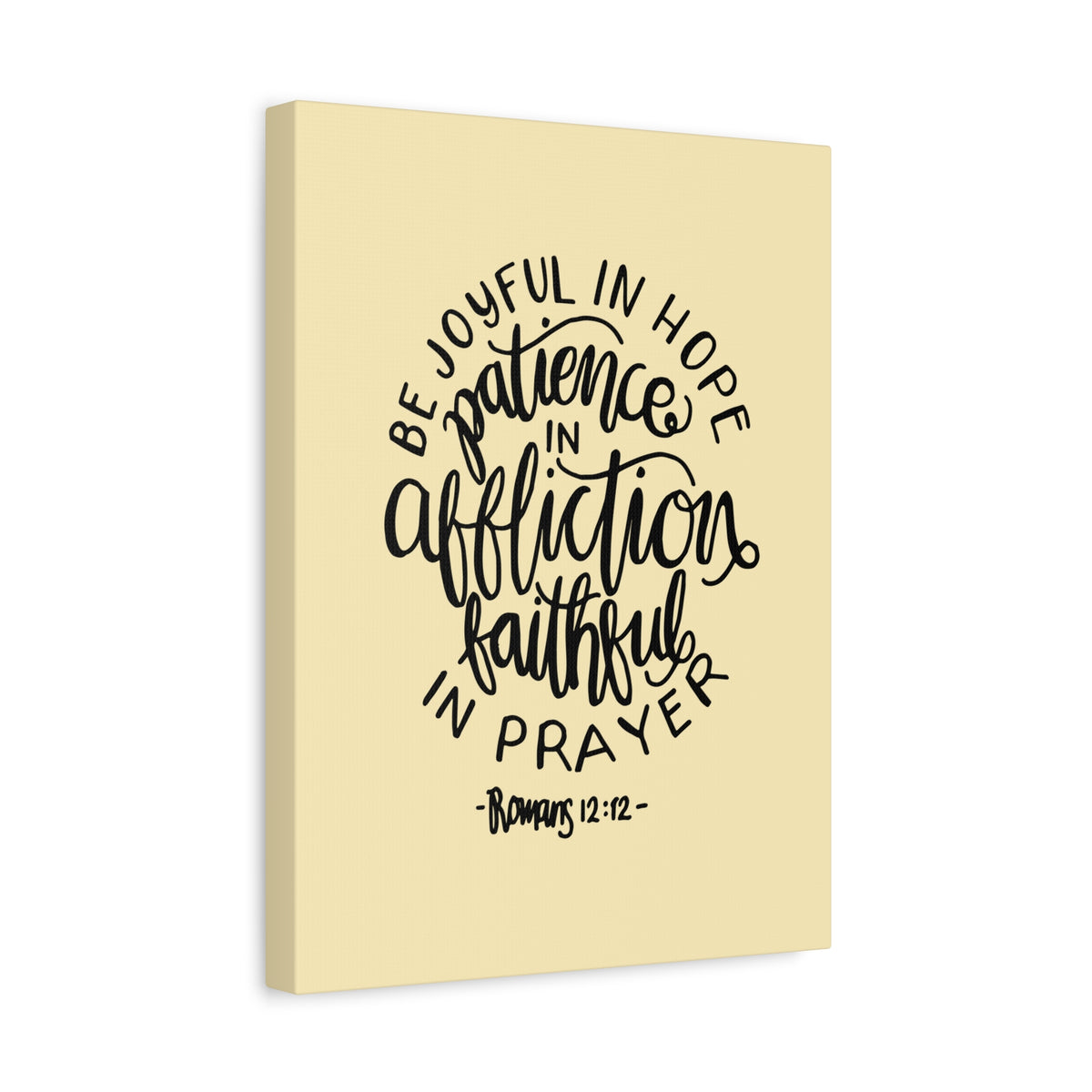 Scripture Canvas Be Joyful In Hope Romans 12:12 Christian Wall Art Bible Verse Print Ready To Hang