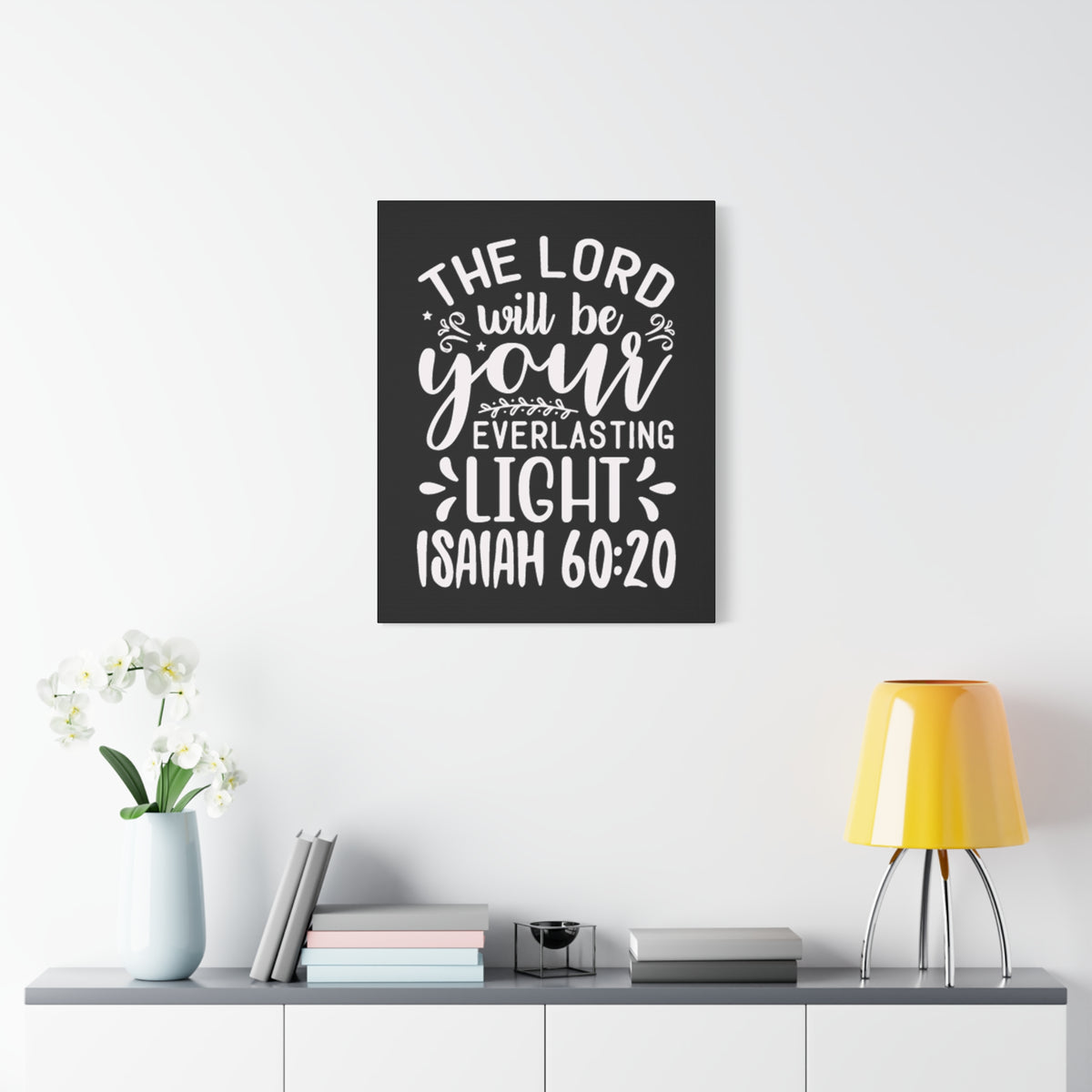 Scripture Walls Everlasting Life Isaiah 60:20 Bible Verse Canvas Christian Wall Art Ready to Hang Unframed