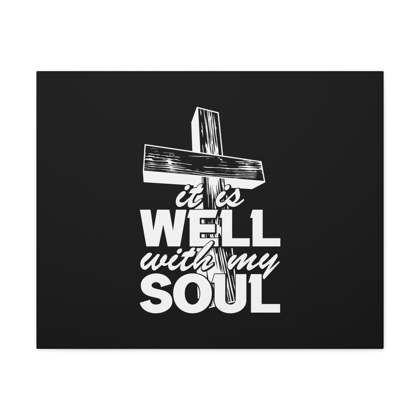 Well With My Soul Psalm 42:7 Cross Christian Wall Art Bible Verse Print Ready to Hang