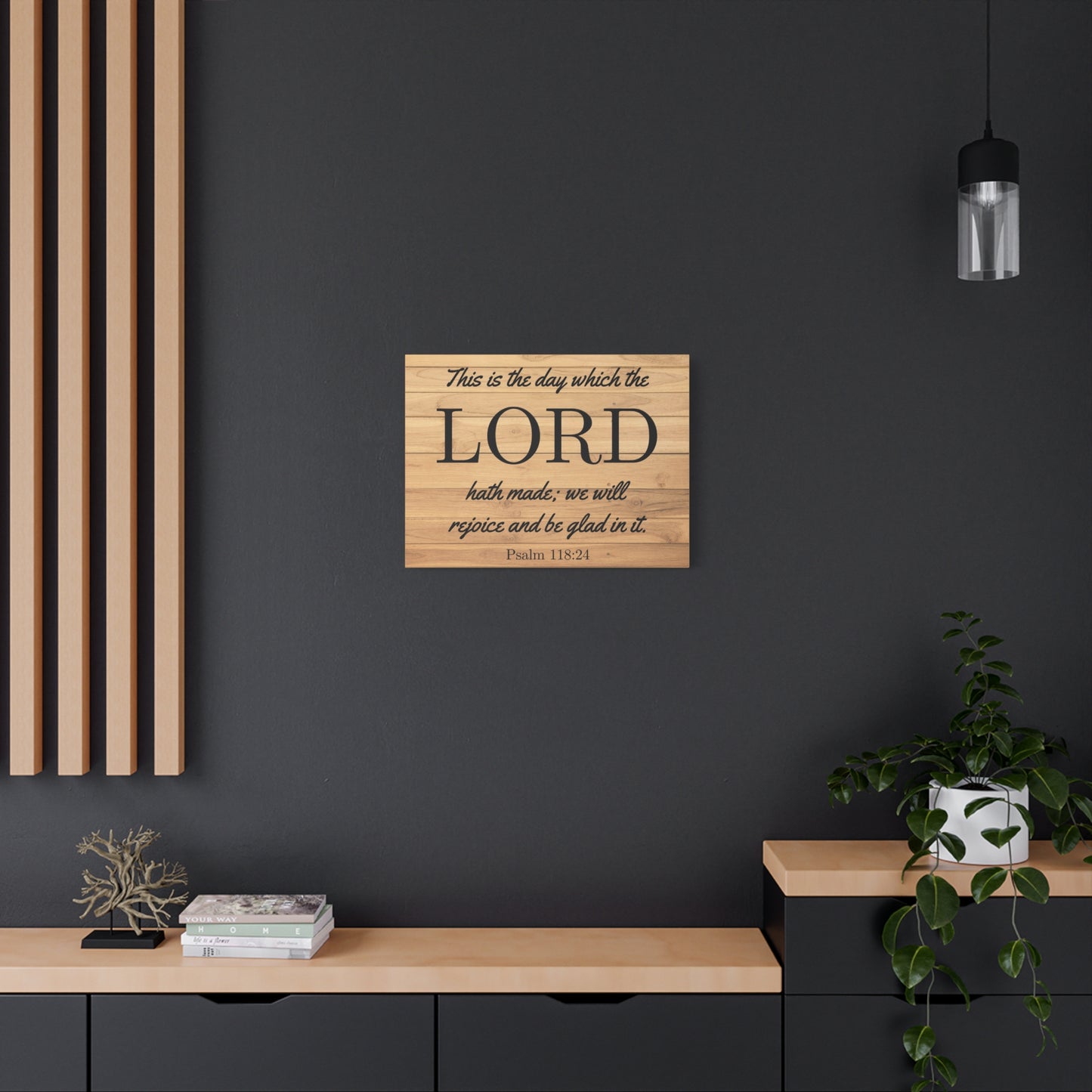 Scripture Walls The Lord Hath Made Psalm 118:24 Bible Verse Canvas Christian Wall Art Ready to Hang