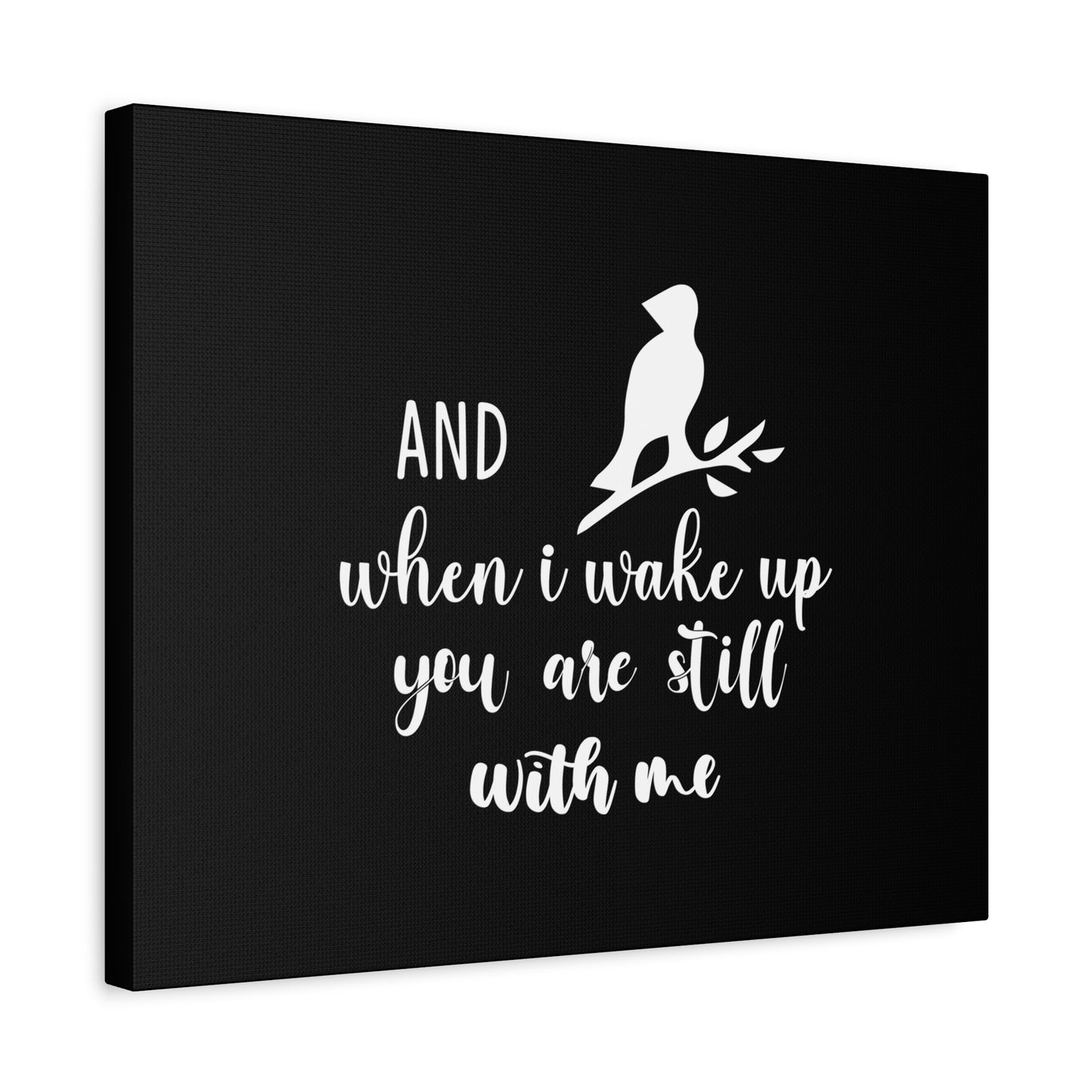 Scripture Canvas When I Wake Up, You Are Still With Me Psalm 139:18 Bird Christian Wall Art Bible Verse Print Ready to Hang