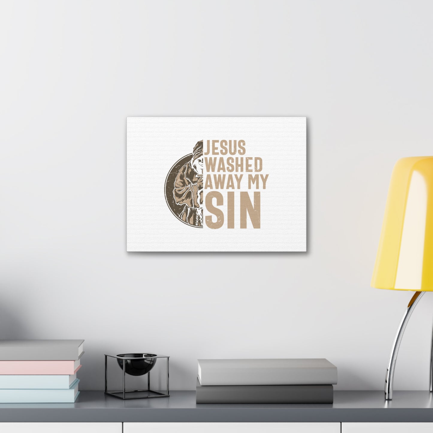 Washed Away My Sin Psalm 51:2 Christian Wall Art Bible Verse Print Ready to Hang