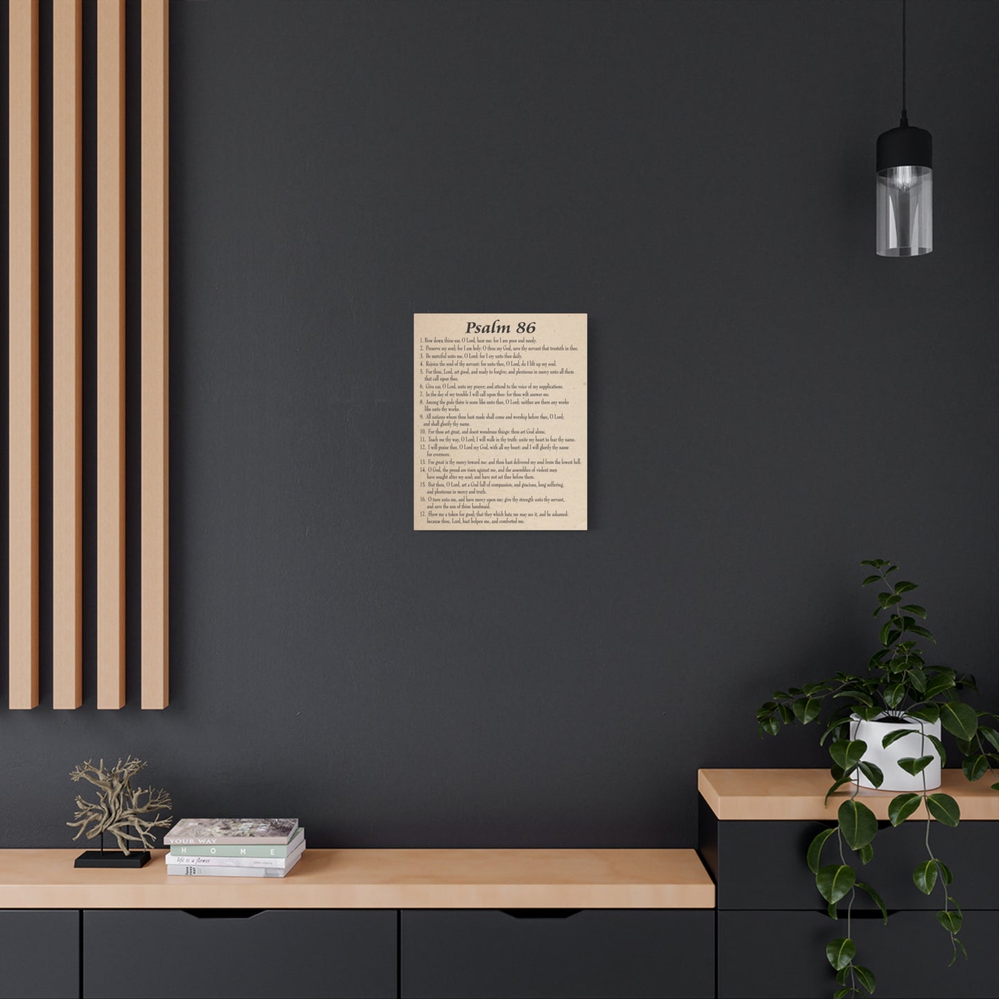 Scripture Walls Praying in Difficult Times Psalm 86:2 Bible Verse Canvas Christian Wall Art Ready to Hang