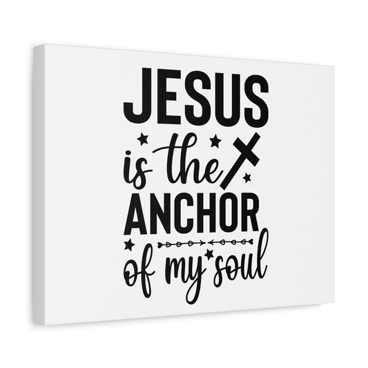 Scripture Canvas Anchor Of My Soul Psalm 62:5 Christian Wall Art Bible Verse Print Ready to Hang