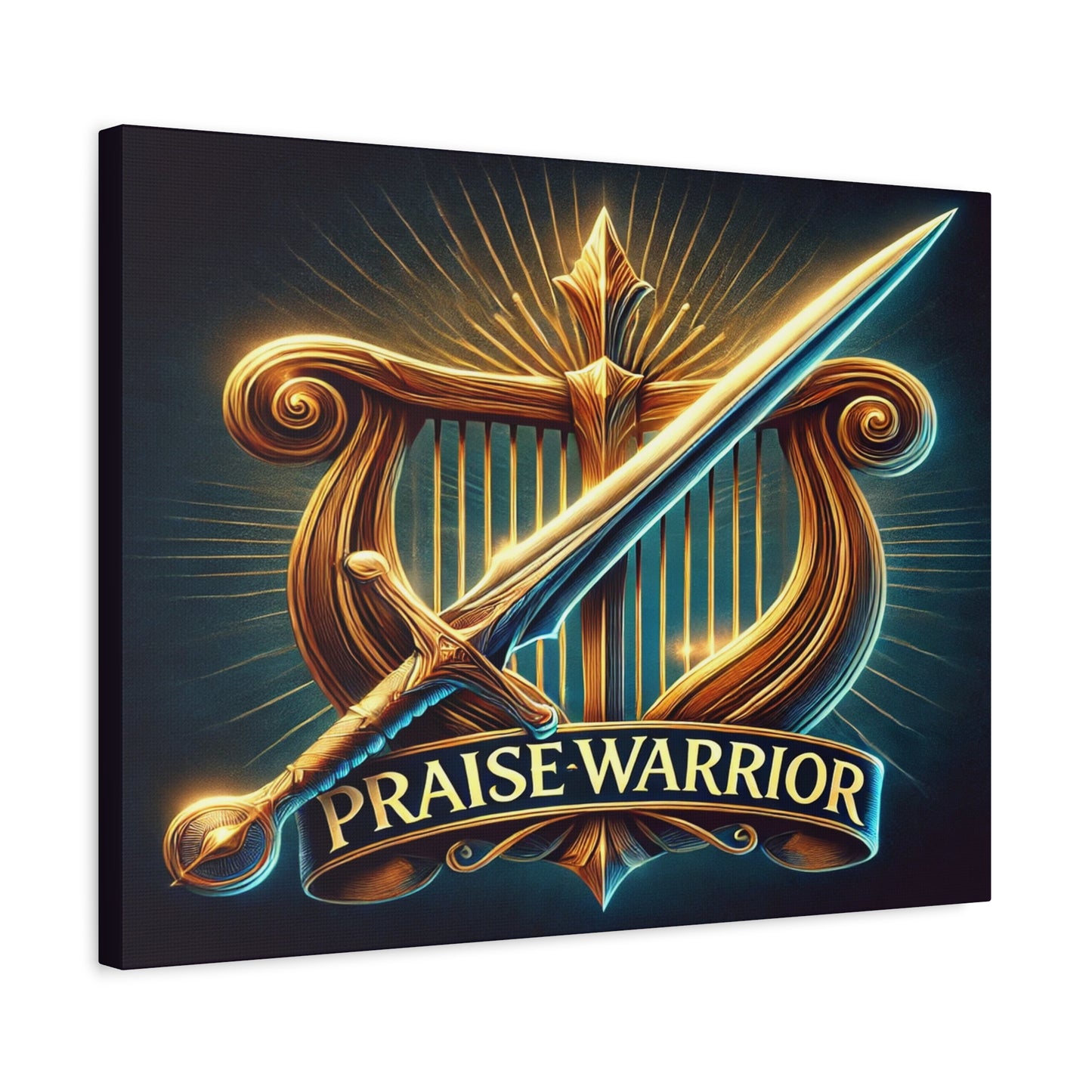 Scripture Walls Praise Warrior Psalm 149 Bible Verse Canvas Christian Wall Art Ready to Hang Unframed