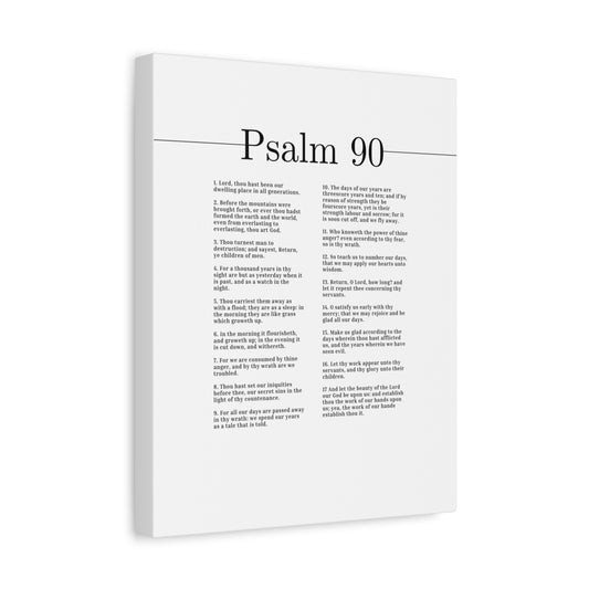 Scripture Canvas The Beauty Of The Lord Our God Psalm 90 Christian Wall Art Bible Verse Print Ready to Hang
