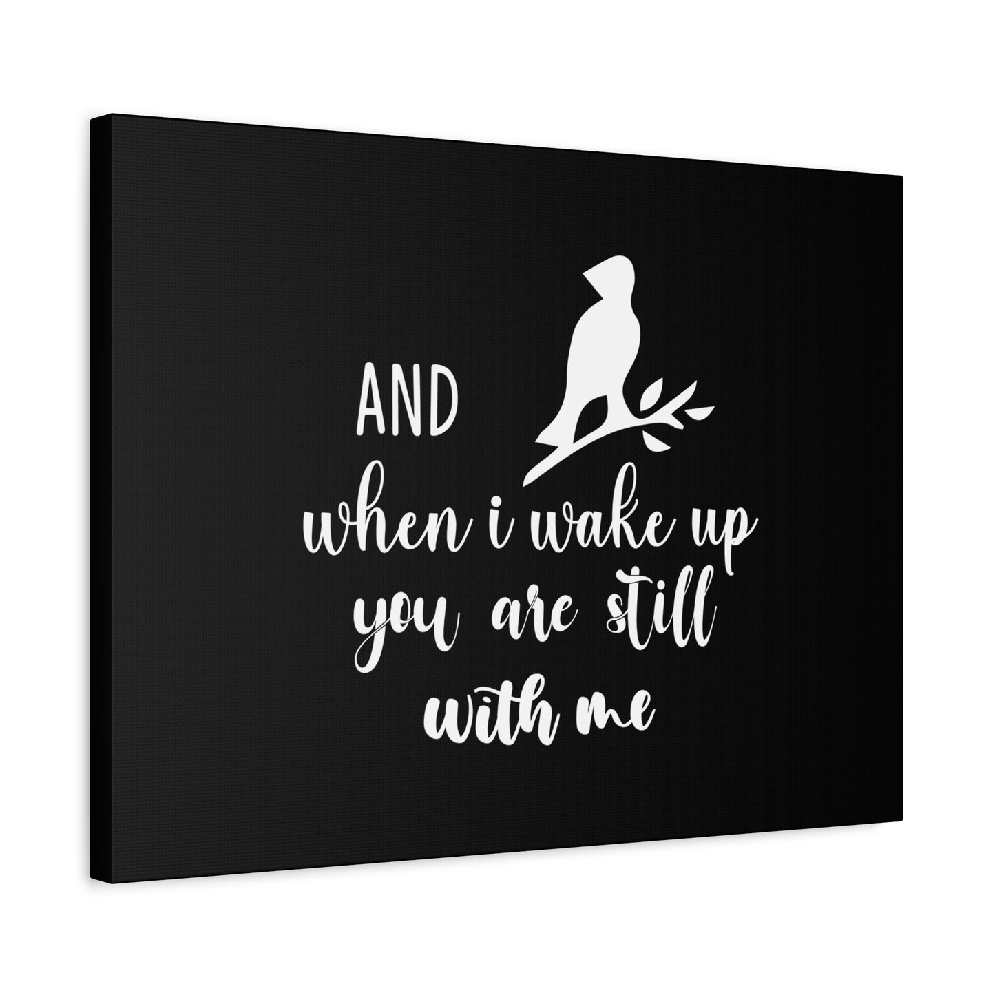 Scripture Canvas When I Wake Up, You Are Still With Me Psalm 139:18 Bird Christian Wall Art Bible Verse Print Ready to Hang