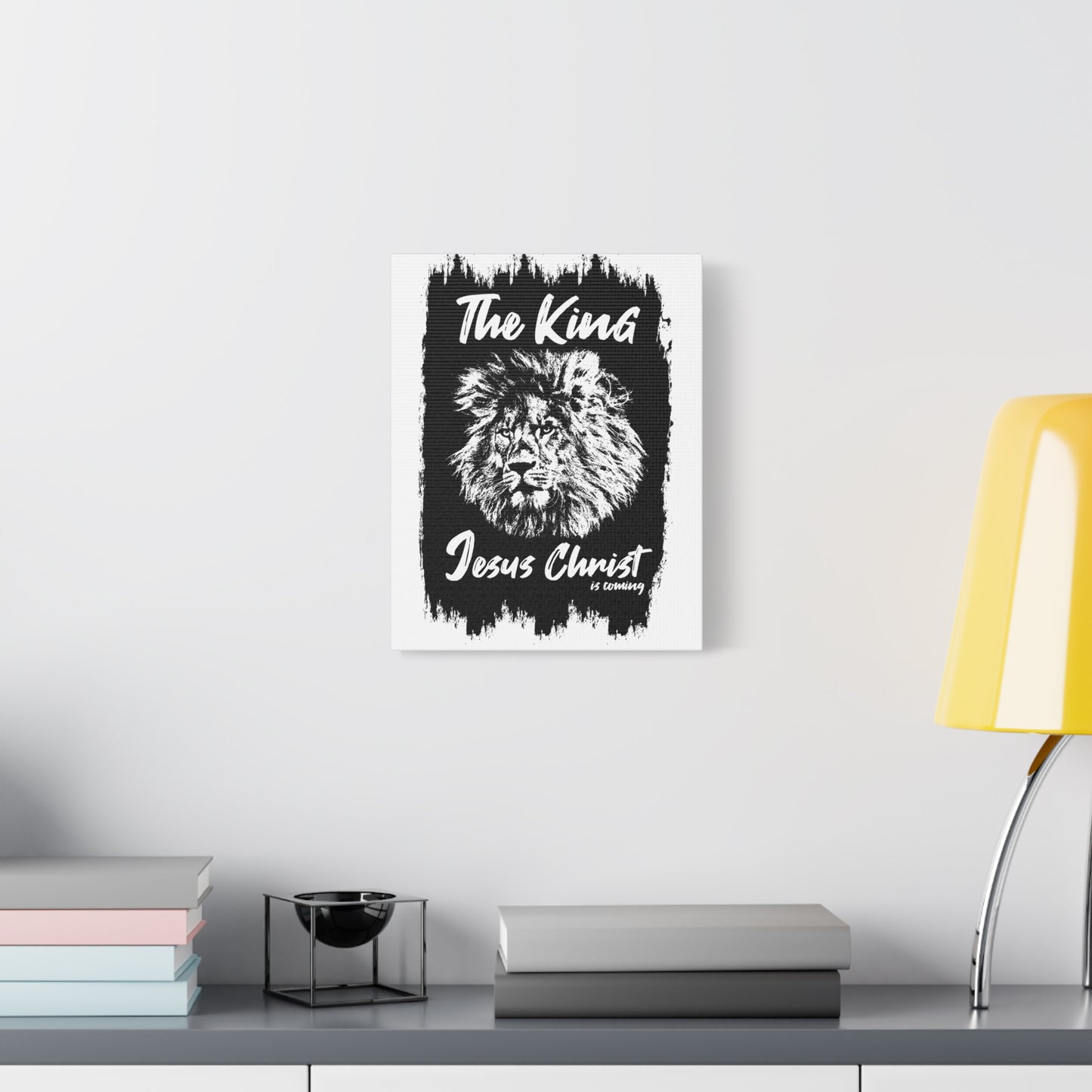 Scripture Walls King Jesus is Coming Bible Verse Canvas Christian Wall Art Ready to Hang Unframed