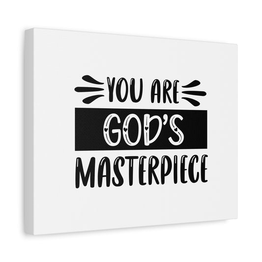 Scripture Canvas You Are God's Masterpiece Psalm 51:10 Christian Wall Art Bible Verse Print Ready to Hang