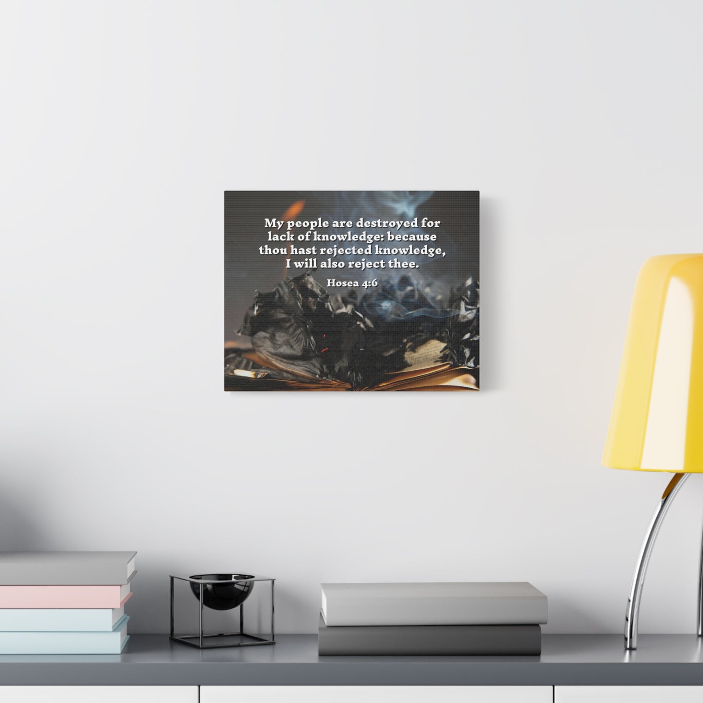 Scripture Walls My People Hosea 4:6 Bible Verse Canvas Christian Wall Art Ready to Hang