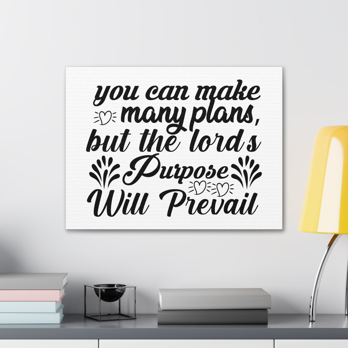 The Lord's Purpose Will Prevail Proverbs 19:21 Christian Wall Art Bible Verse Print Ready to Hang