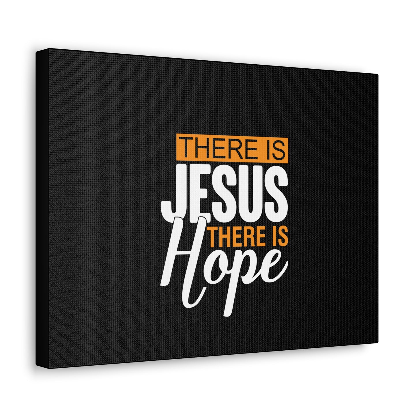 There Is Jesus, There Is Hope Titus 2:13 Black Christian Wall Art Bible Verse Print Ready to Hang