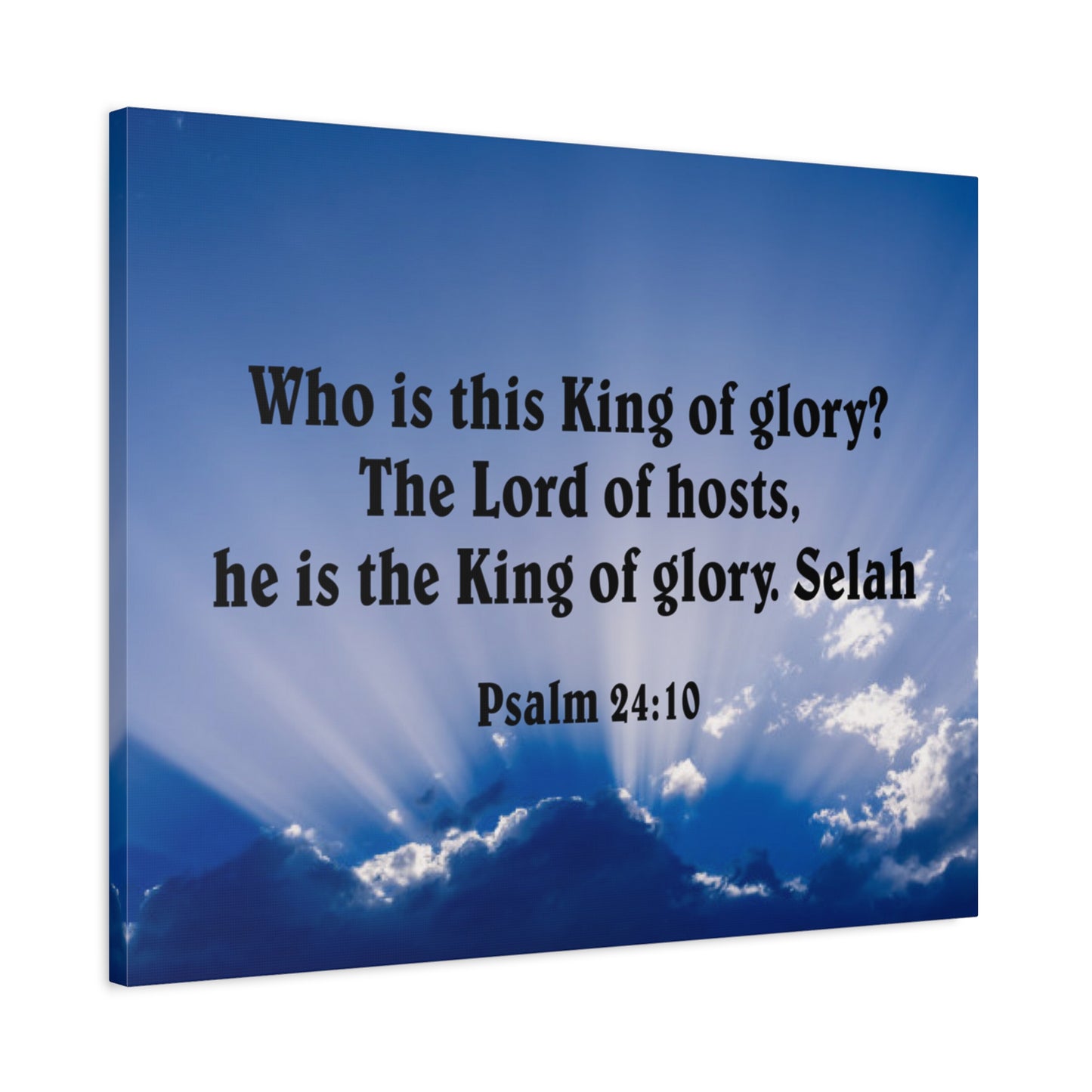 Bible Verse Canvas The Lord of Hosts Psalm 24:10 Christian Home Decor Scripture Art