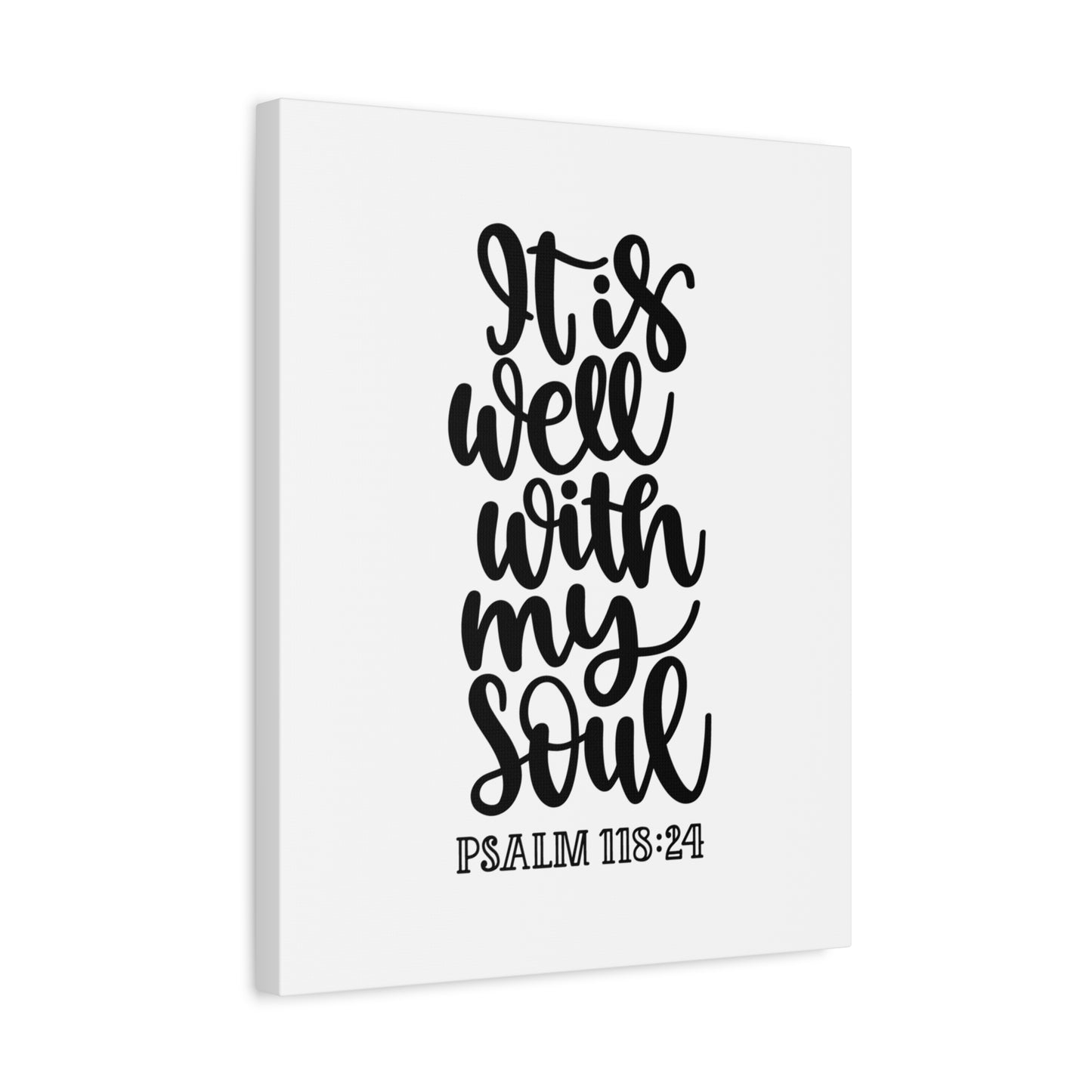 Scripture Canvas My Soul Psalm 118:24 Christian Wall Art Bible Verse Print Ready to Hang