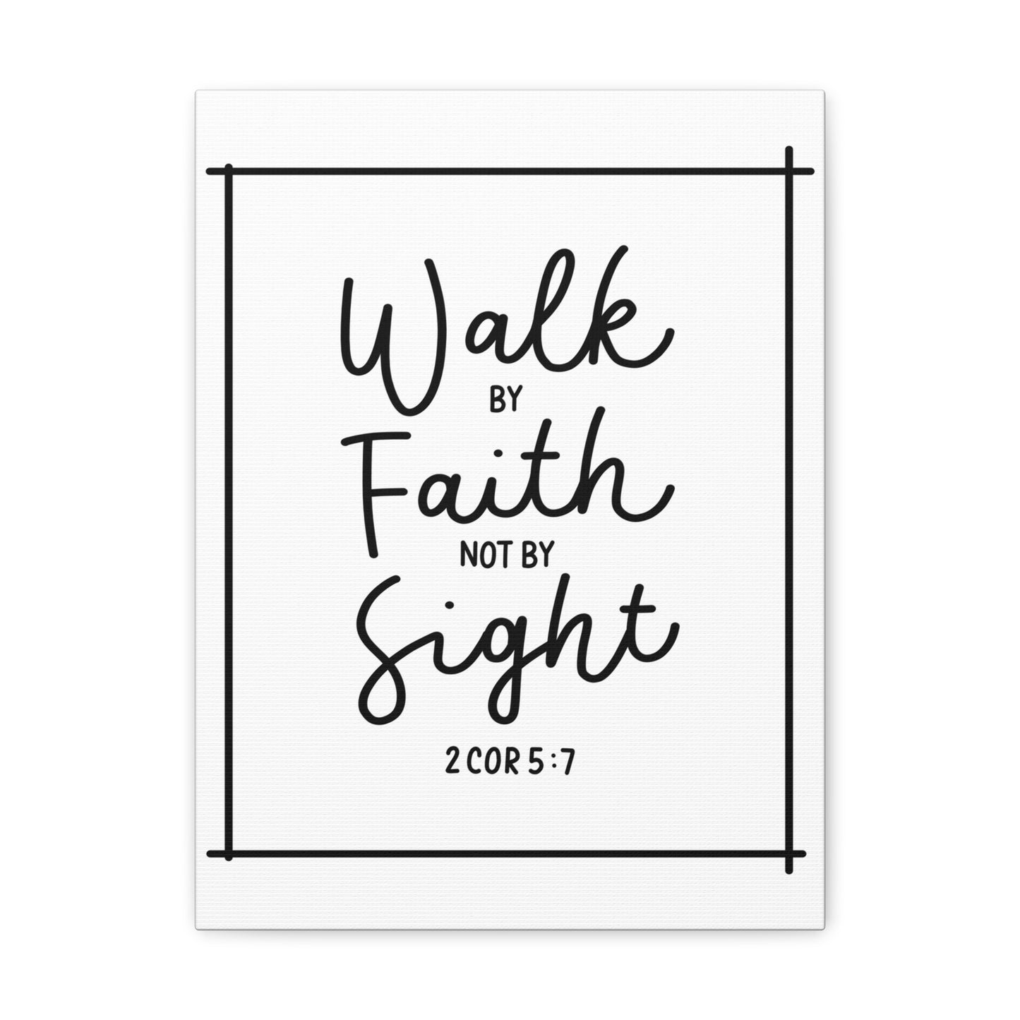 Walk By Faith 2 Corinthians 5:7 Christian Wall Art Bible Verse Print Ready To Hang