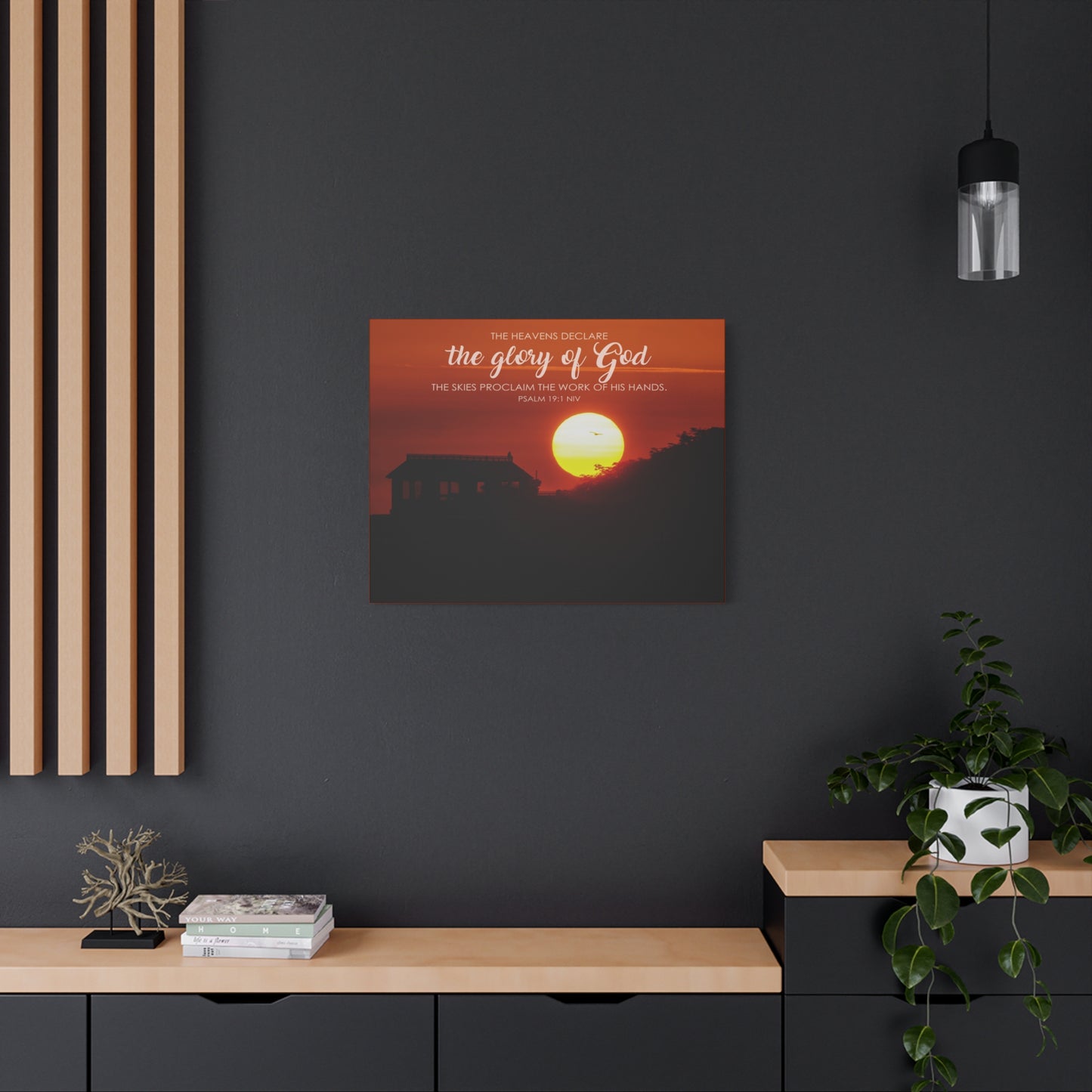 Scripture Walls The Heavens Psalm 19:1 Declare  Bible Verse Canvas Christian Wall Art Ready to Hang