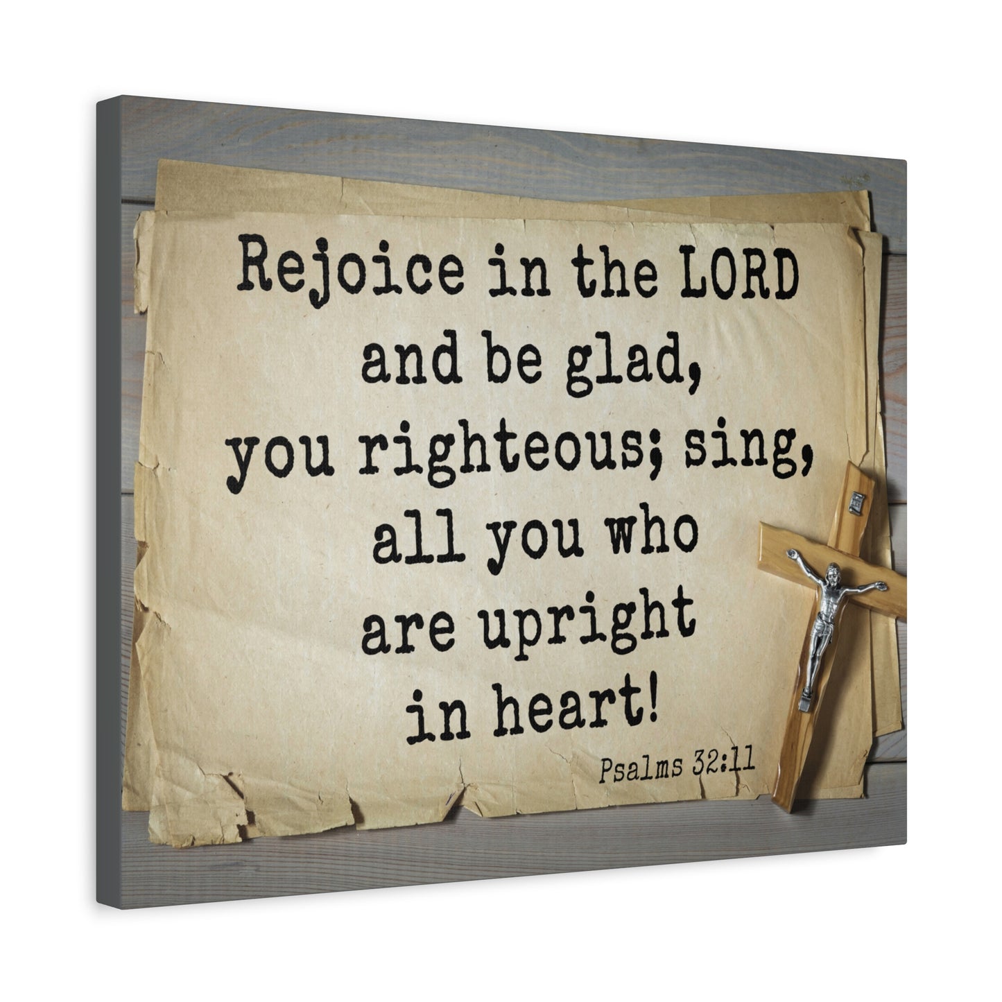 Scripture Walls Righteous Sing Psalm 32:11 Bible Verse Canvas Christian Wall Art Ready to Hang