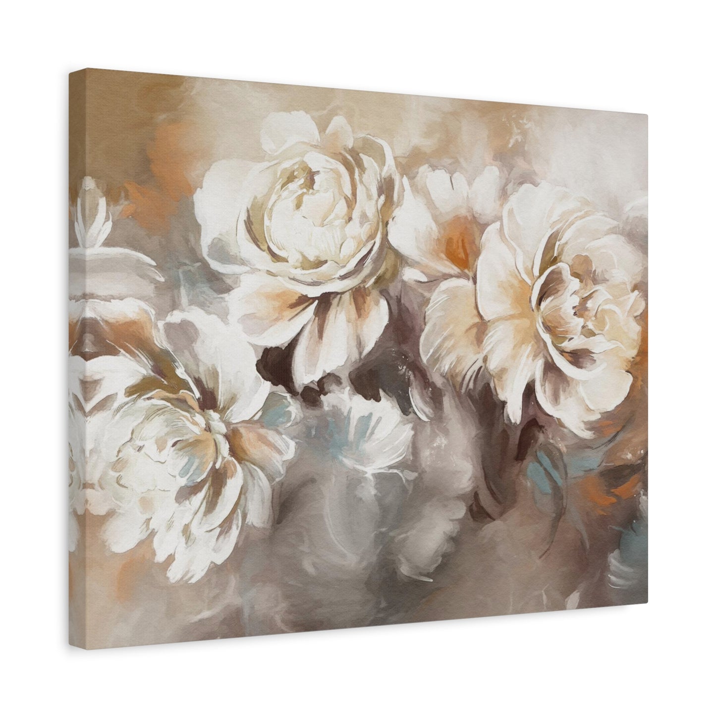 Oil Painting With Flower Rose & Peonies Flower Canvas Wall Art for Home Decor Ready-to-Hang