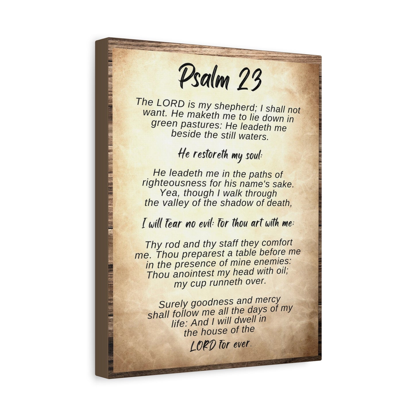 Scripture Walls The Lord Is My Shepherd Psalm 23 Bible Verse Canvas Christian Wall Art Ready to Hang
