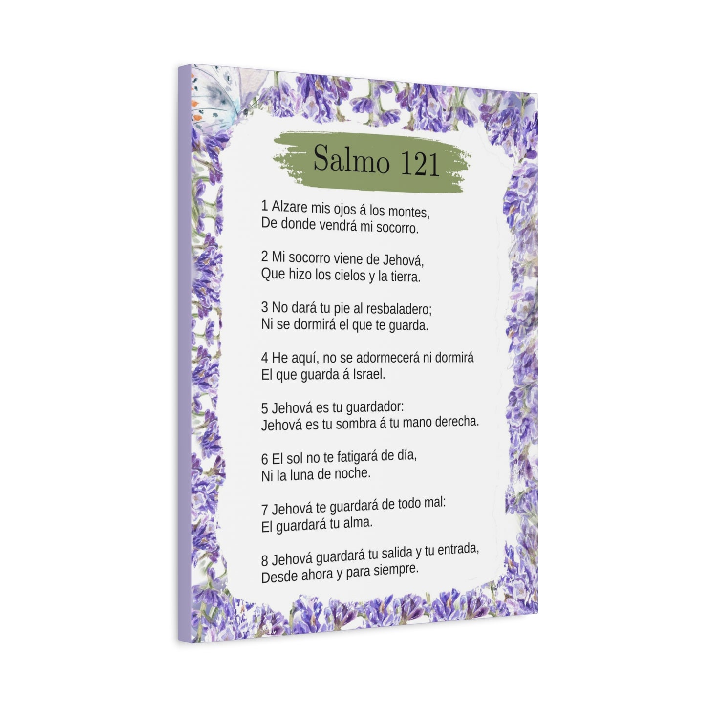 Salmo 121 Impresion De Arte Crist en Pared Lista Para Colgar in Spanish Ready to Hang Bible Canvas Unframed