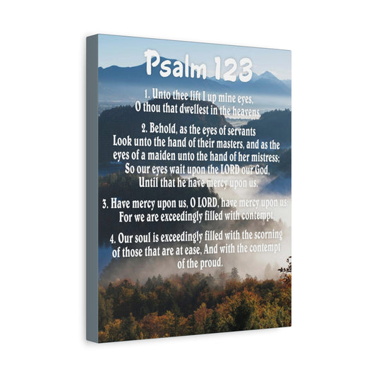 Scripture Walls Unto Thee Psalm 123:3 Christian Wall Art Bible Verse Print Ready to Hang