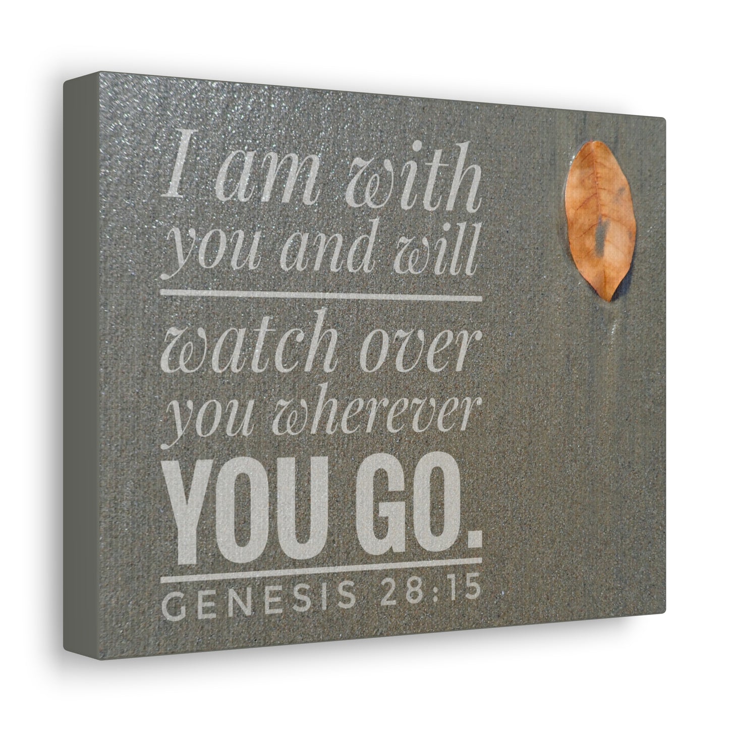 Watch Over You Genesis 28:15 Bible Verse Canvas Christian Wall Art Ready to Hang