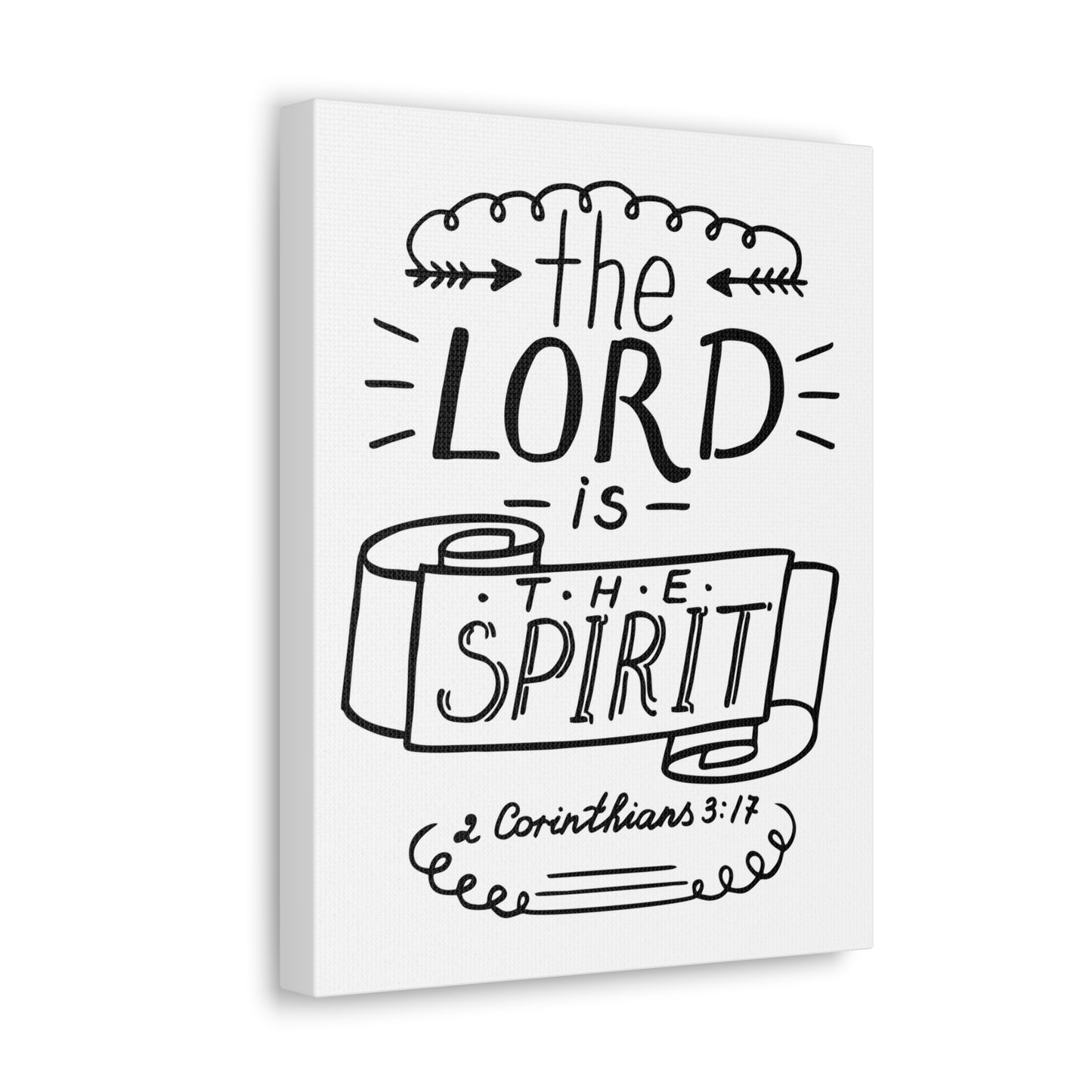 The Lord is The Spirit 2 Corinthians 3:17 Christian Wall Art Bible Verse Print Ready To Hang