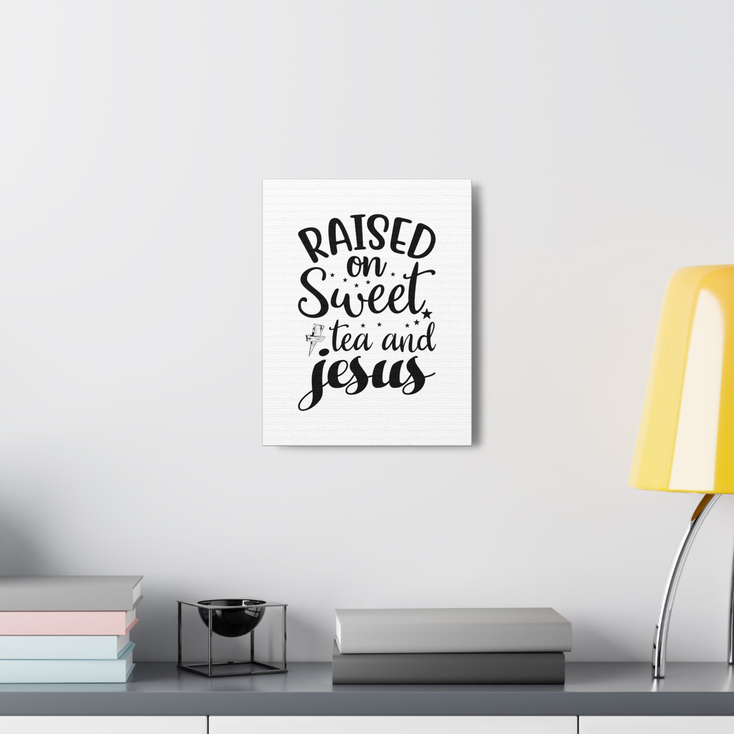 Sweet Tea And Jesus Romans 8:11 Christian Wall Art Bible Verse Print Ready to Hang