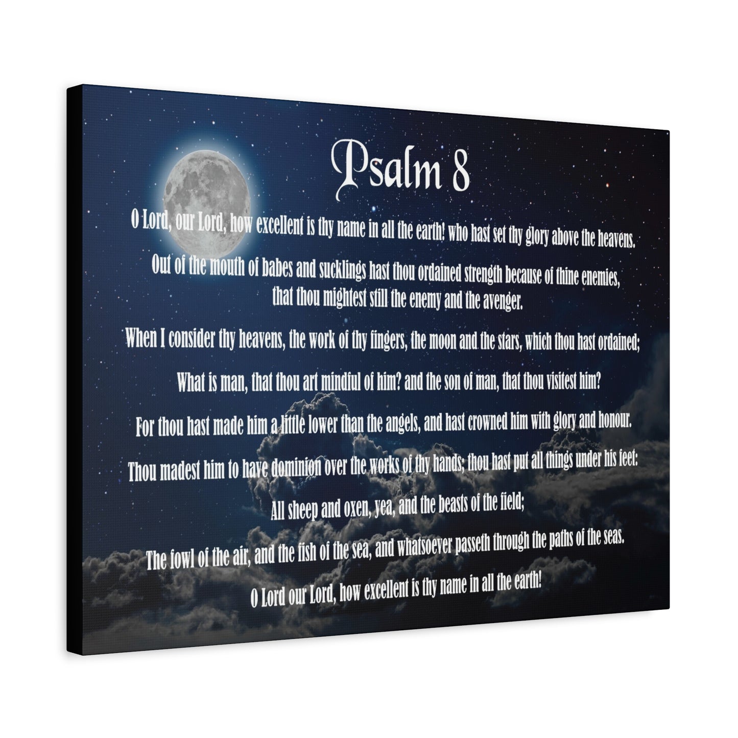 Scripture Walls Surrounded By Your Glory Psalm 8:1 Christian Wall Art Bible Verse Print Ready to Hang