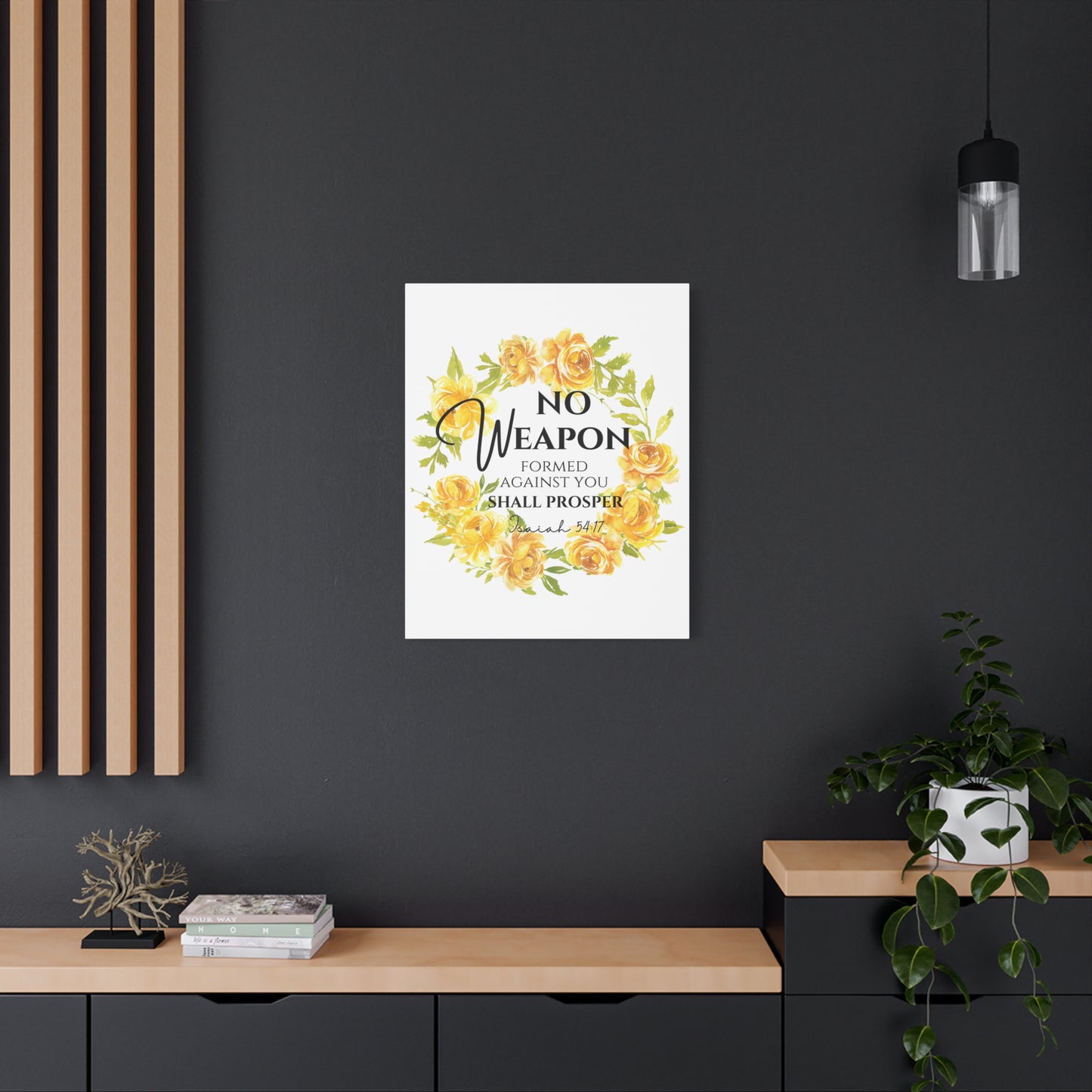 Scripture Walls Isaiah 54:17 No Weapon Bible Verse Canvas Christian Wall Art Ready to Hang Unframed