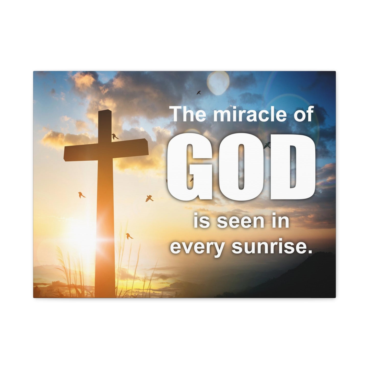 The Miracle of God Psalm 118:24 Christian Wall Art Bible Verse Print Ready to Hang