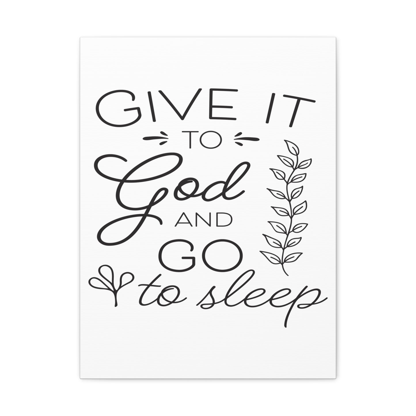 To God And Psalm 4:8 Christian Wall Art Print Ready to Hang
