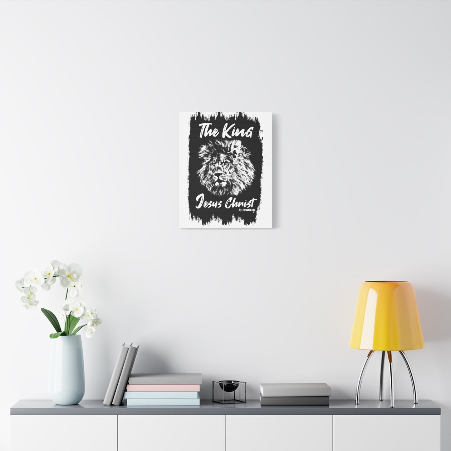 Scripture Walls King Jesus is Coming Bible Verse Canvas Christian Wall Art Ready to Hang Unframed
