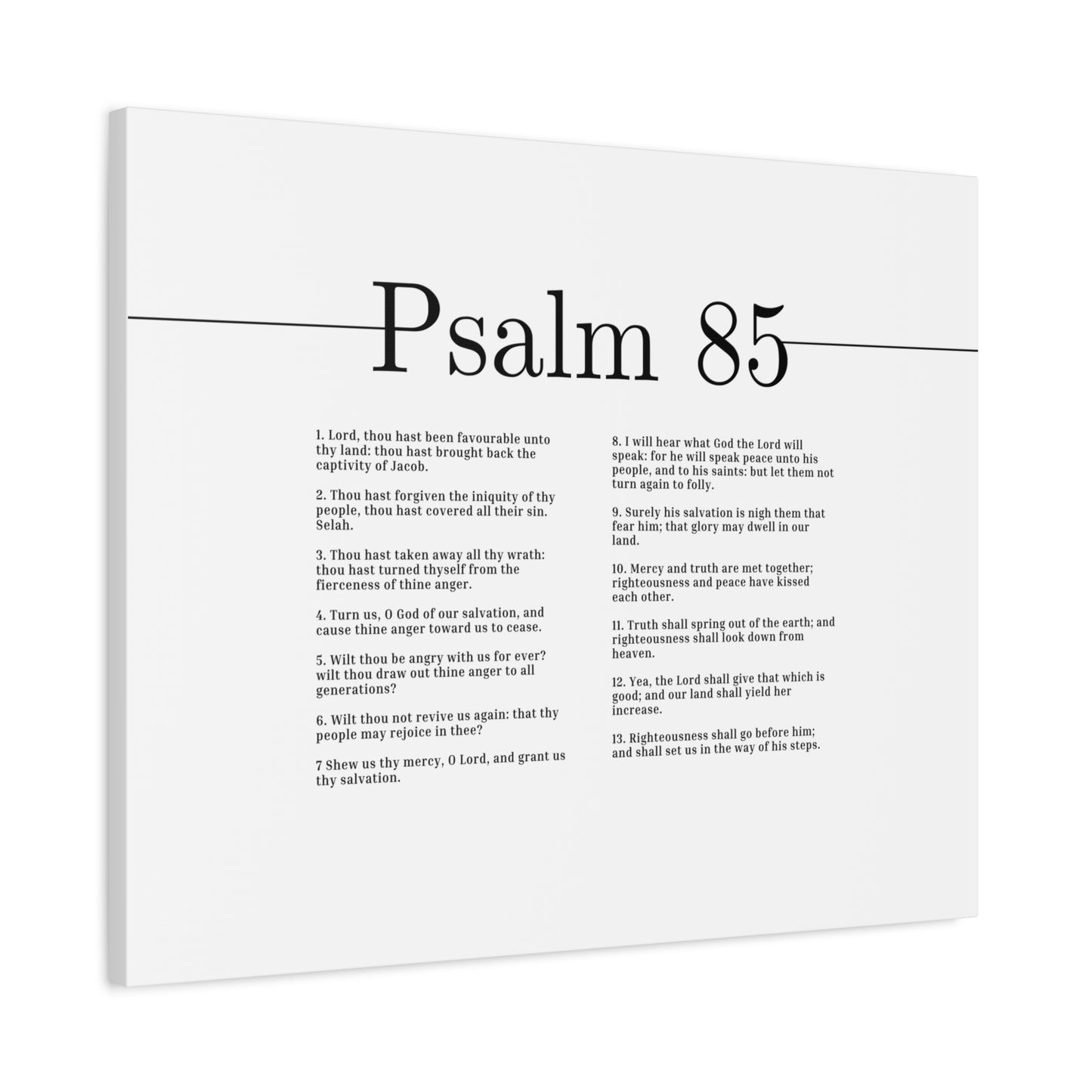 Scripture Canvas Glory May Dwell Psalm 85 Christian Wall Art Bible Verse Print Ready to Hang