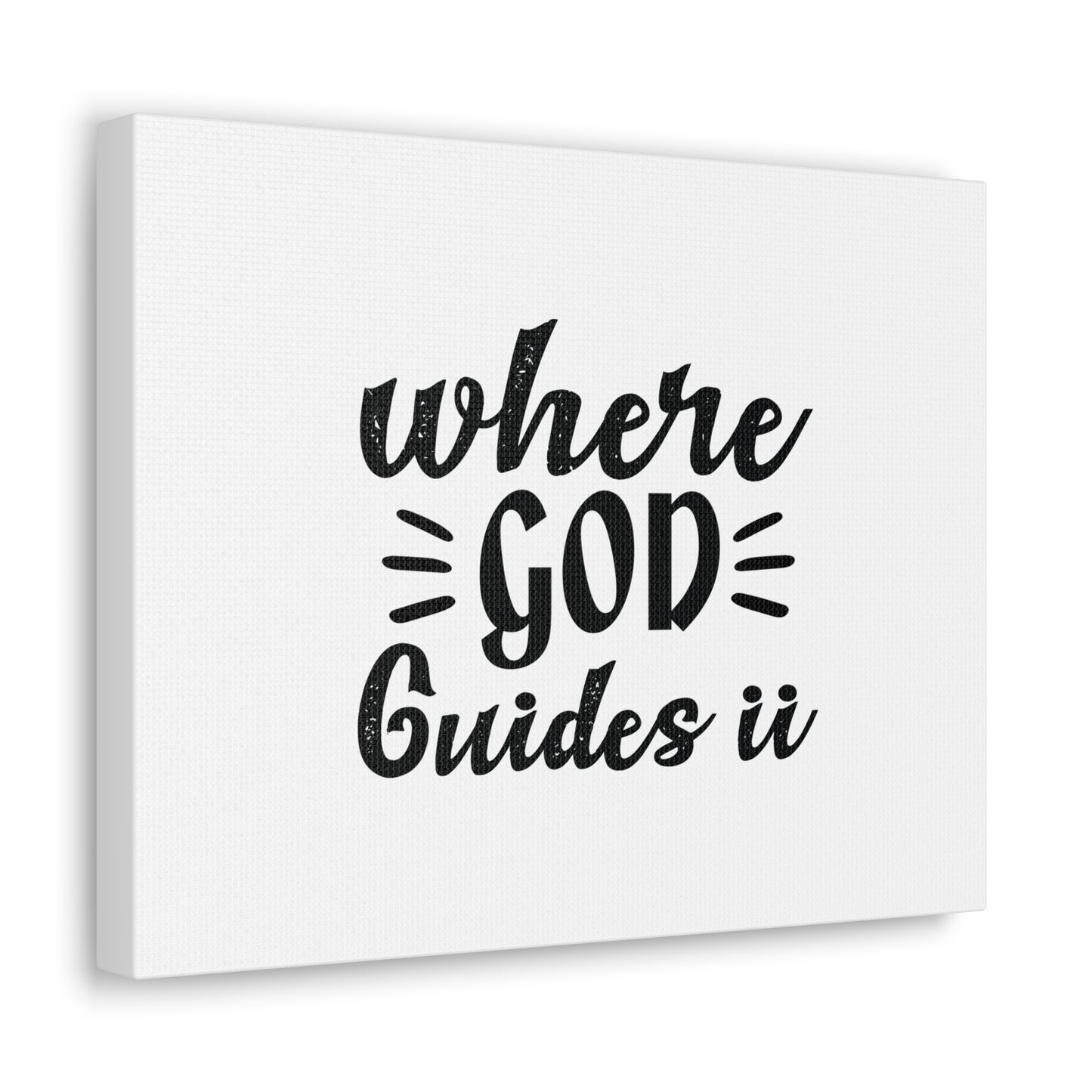 Where God Guides It Psalm 119:105 Christian Wall Art Bible Verse Print Ready to Hang