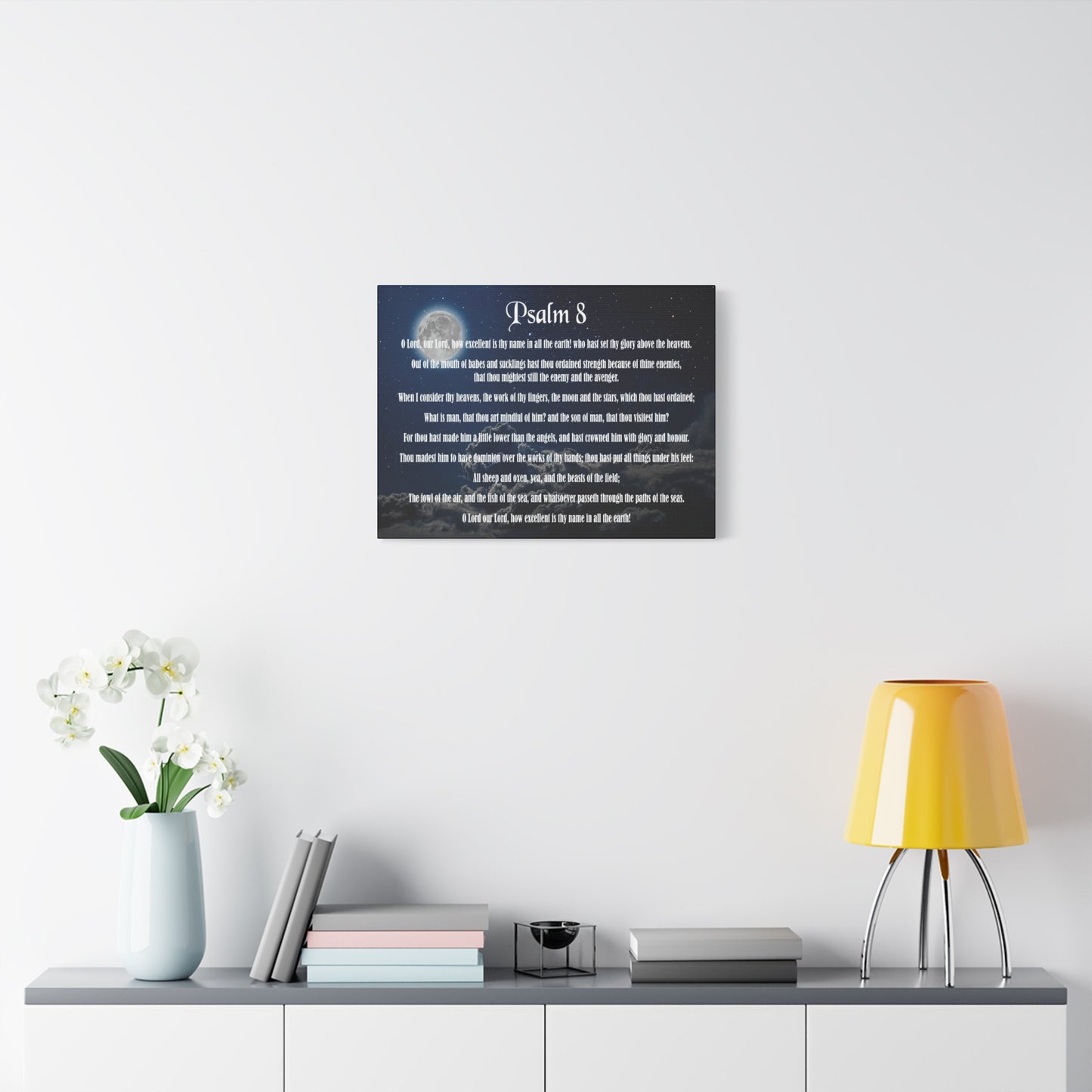Scripture Walls Surrounded By Your Glory Psalm 8:1 Christian Wall Art Bible Verse Print Ready to Hang