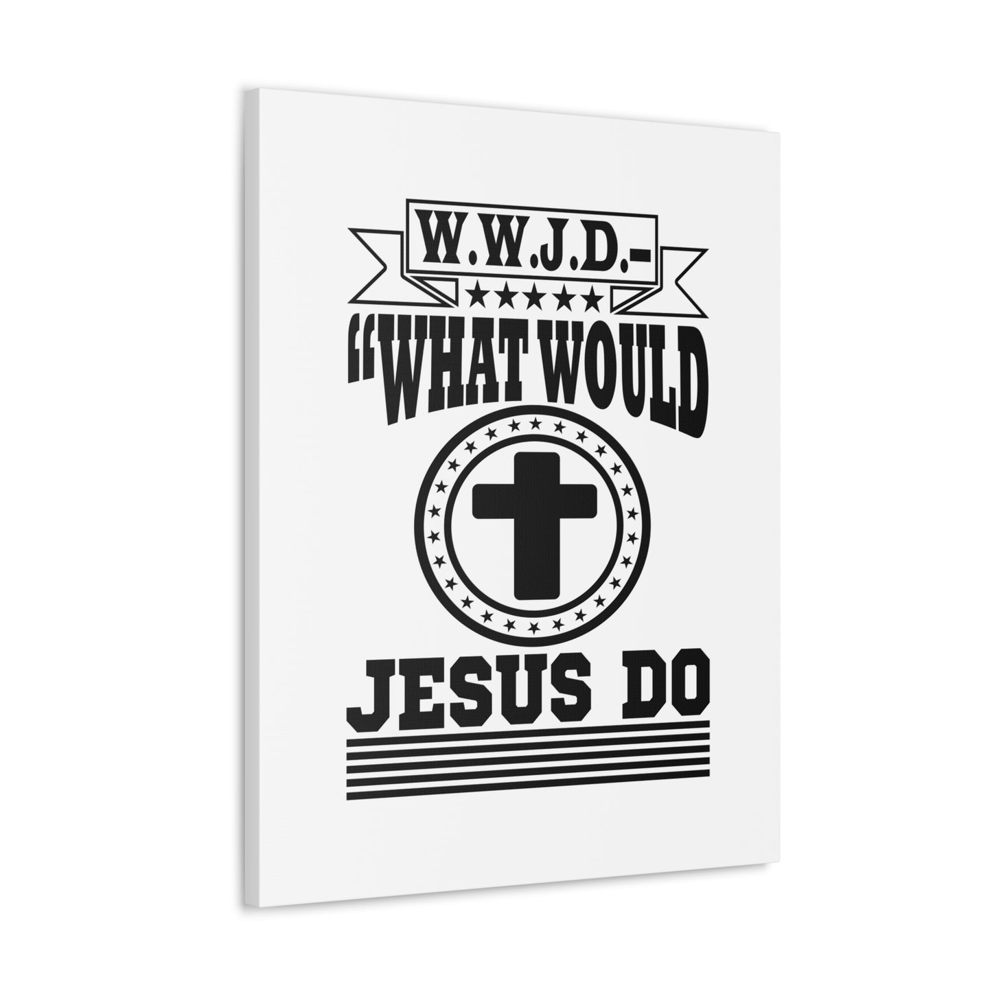 What Would Jesus Do Matthew 10:38 KJV Christian Wall Art Bible Verse Print Ready to Hang