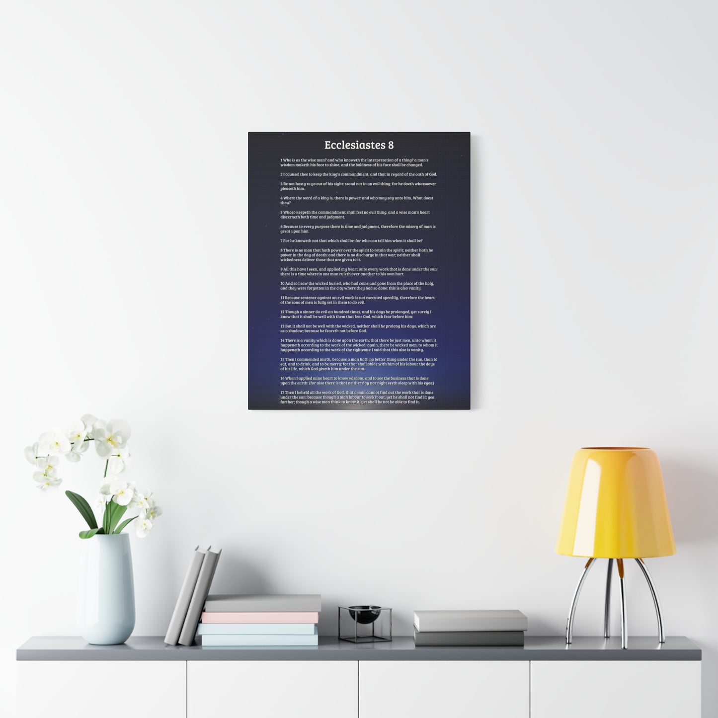 Scripture Walls Life Ecclesiastes 8 Bible Verse Canvas Christian Wall Art Ready to Hang