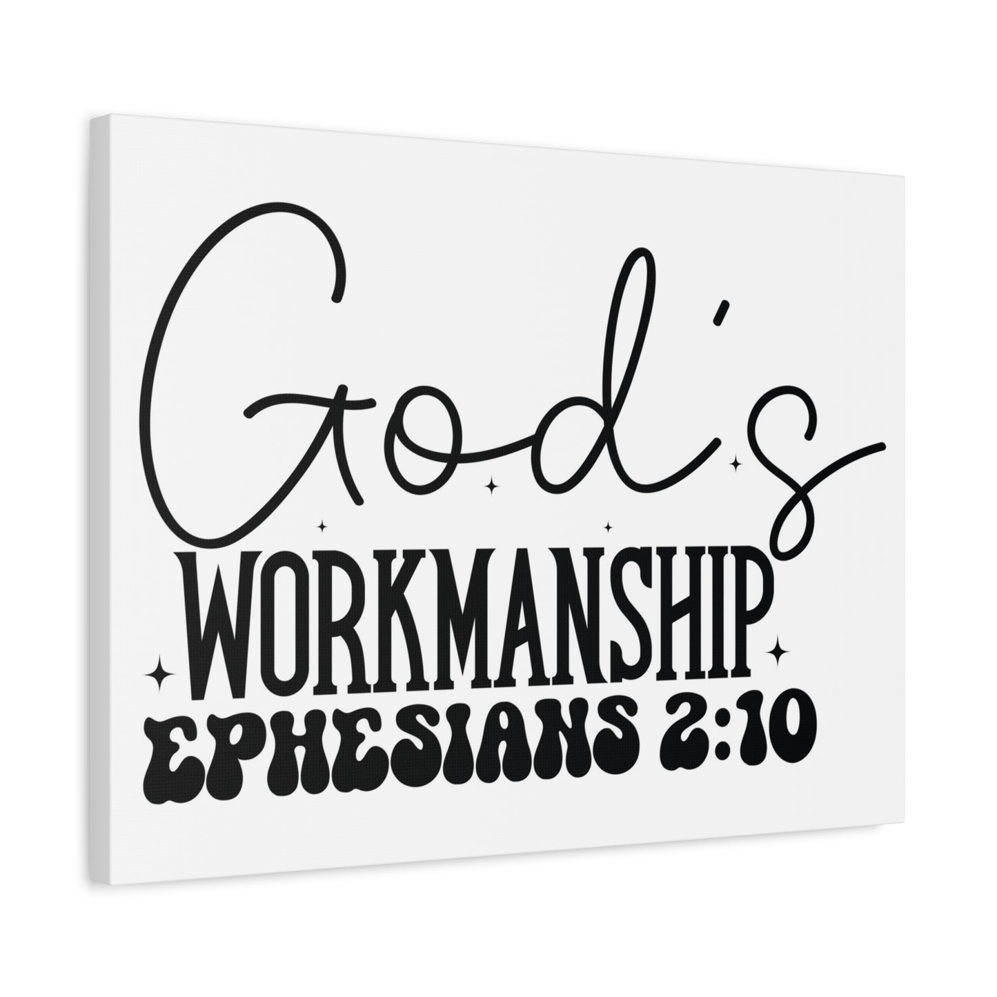 Scripture Walls Ephesians 2:10 I am God's Workmanship Bible Verse Canvas Christian Wall Art Ready to Hang Unframed