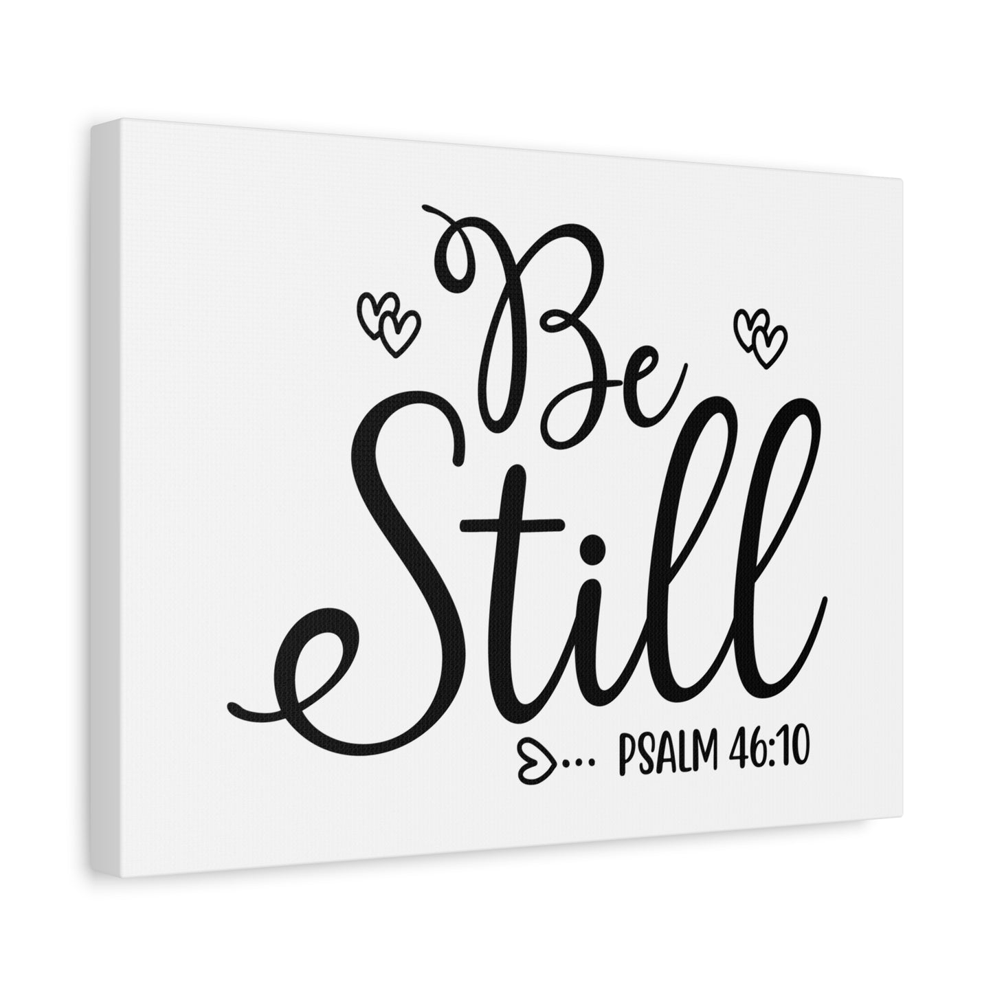 Scripture Canvas Be Still Psalm 46:10 Christian Wall Art Bible Verse Print Ready to Hang