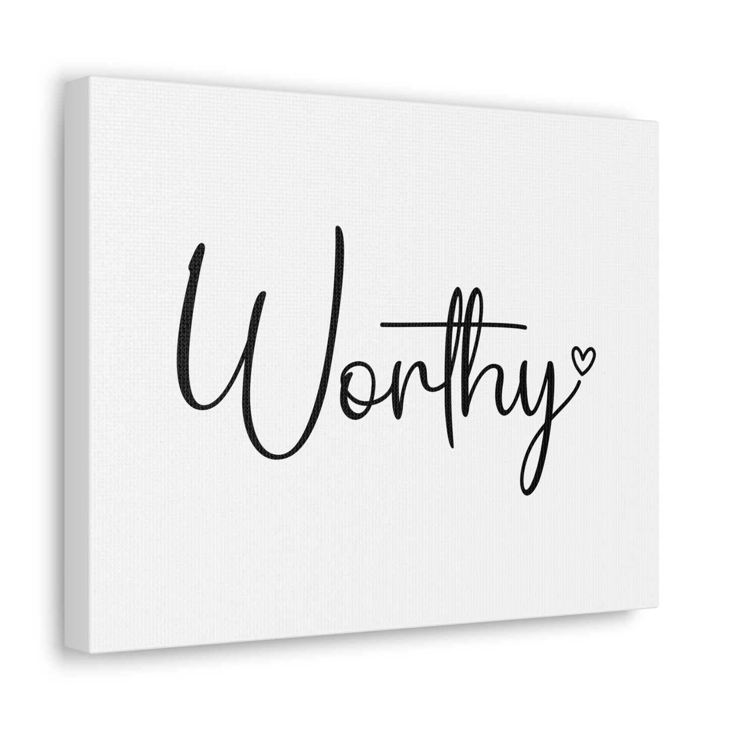 Worthy Revelation 5:12 Small Heart Christian Wall Art Bible Verse Print Ready to Hang