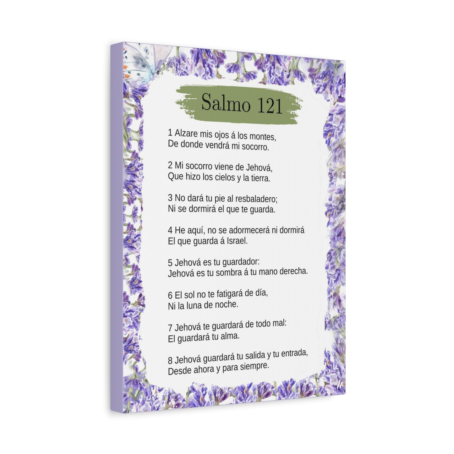 Salmo 121 Impresion De Arte Crist en Pared Lista Para Colgar in Spanish Ready to Hang Bible Canvas Unframed